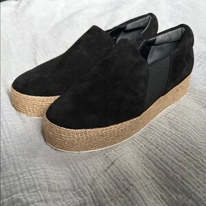 Vince Wilden Black and Tan Platform Espadrille Women’s Size 8